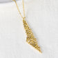 Map Necklace Calligraphy Arabic SN264-3