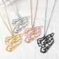 Map Necklace Calligraphy Arabic SN264-2