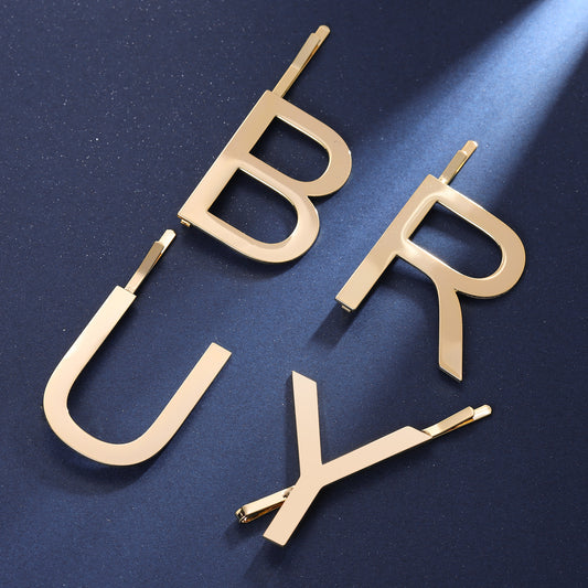 Custom Letter Hair Clips Girls  QH21102