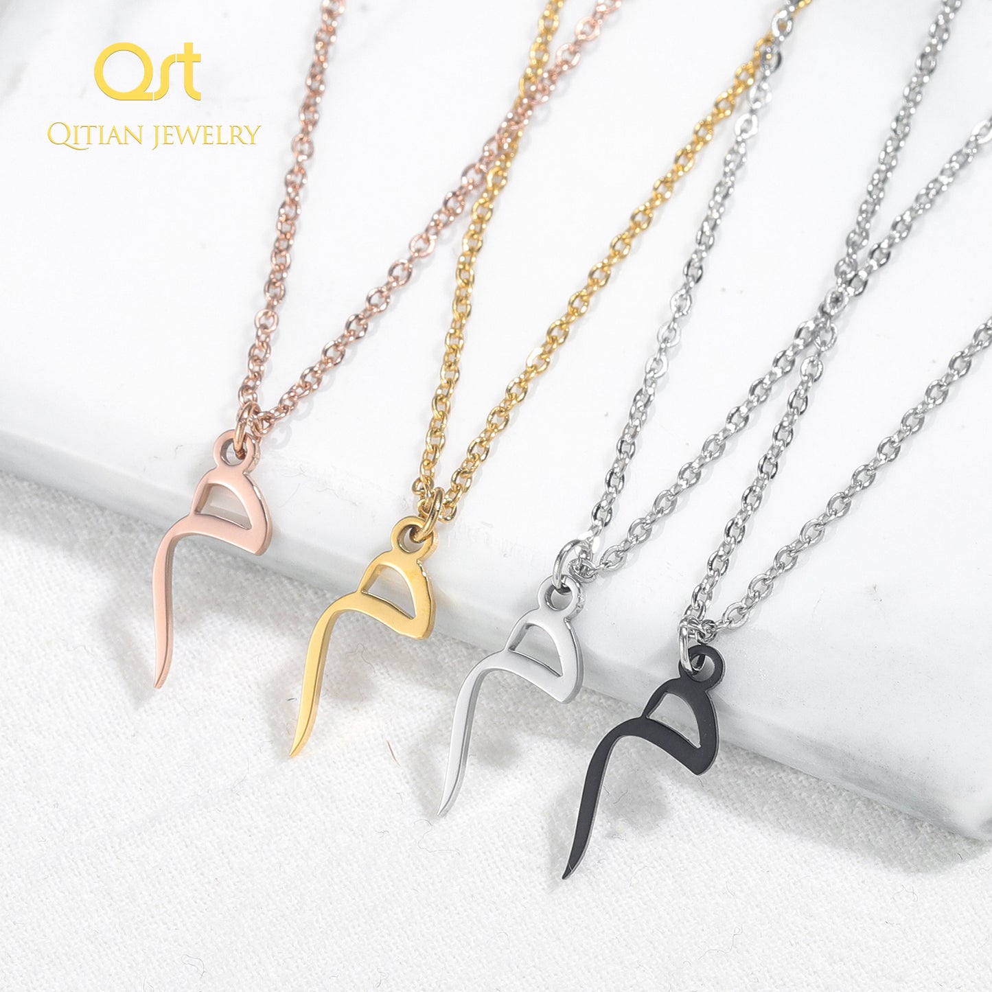 Arabic Initial Letter Necklaces SN263