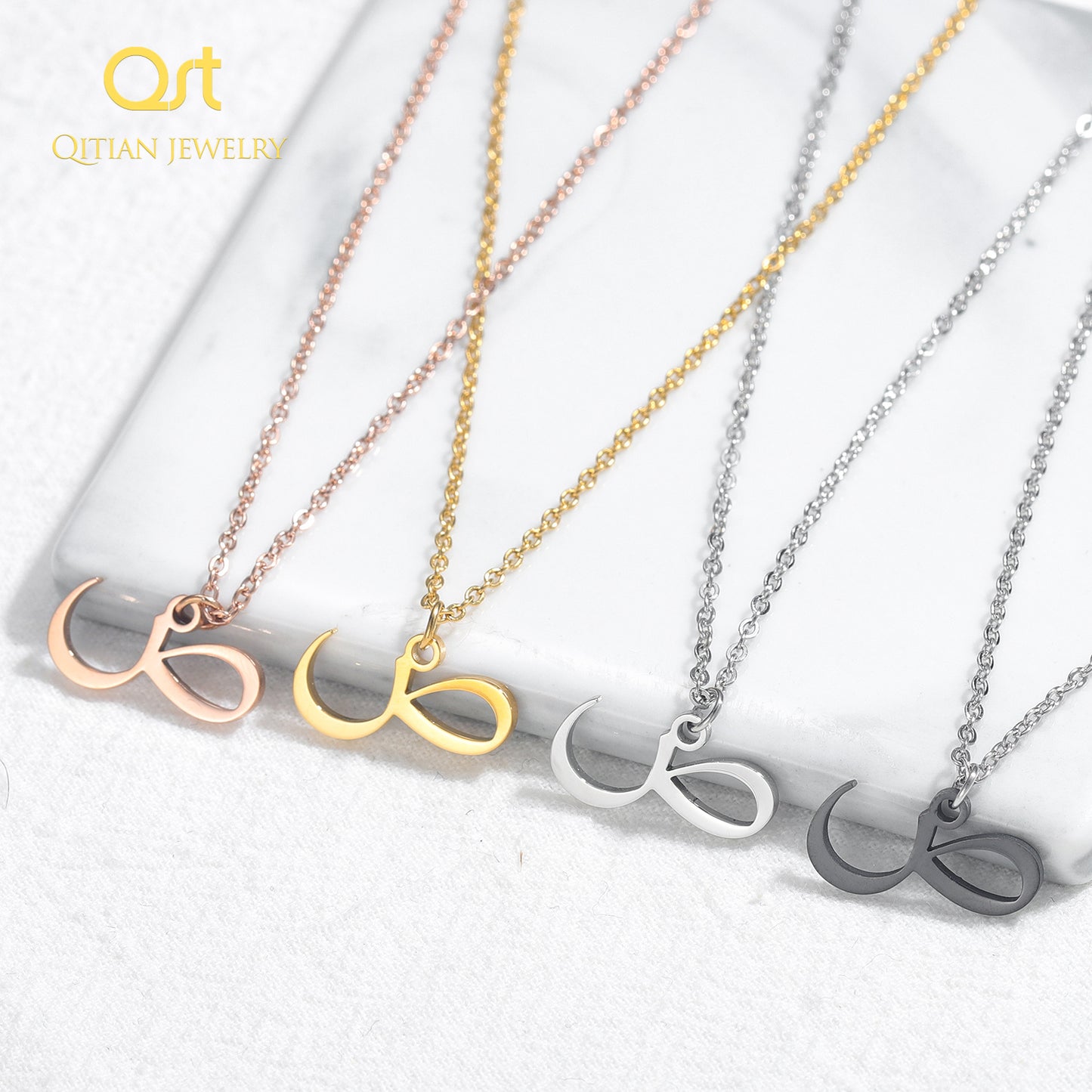 Arabic Initial Letter Necklaces SN263