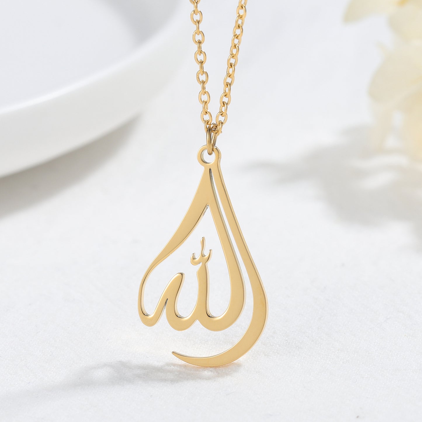 Arabic Allah Calligraphy Necklace QN265-1