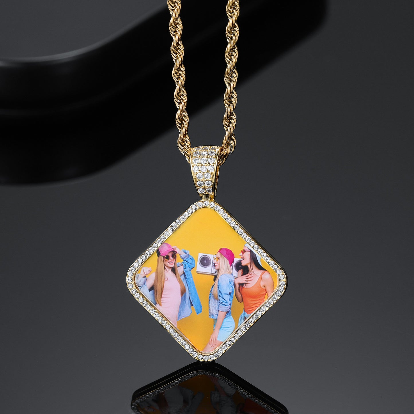 Square Photo Necklace QN722