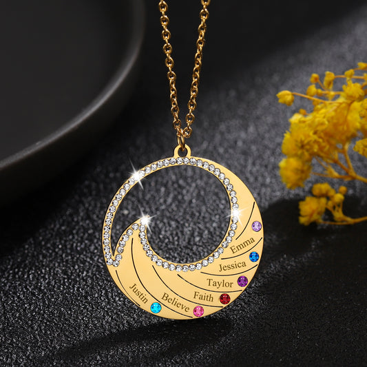 Birthstone Crystal Necklaces  DN203