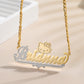 Personalized Two Tone Name Necklace MN1607