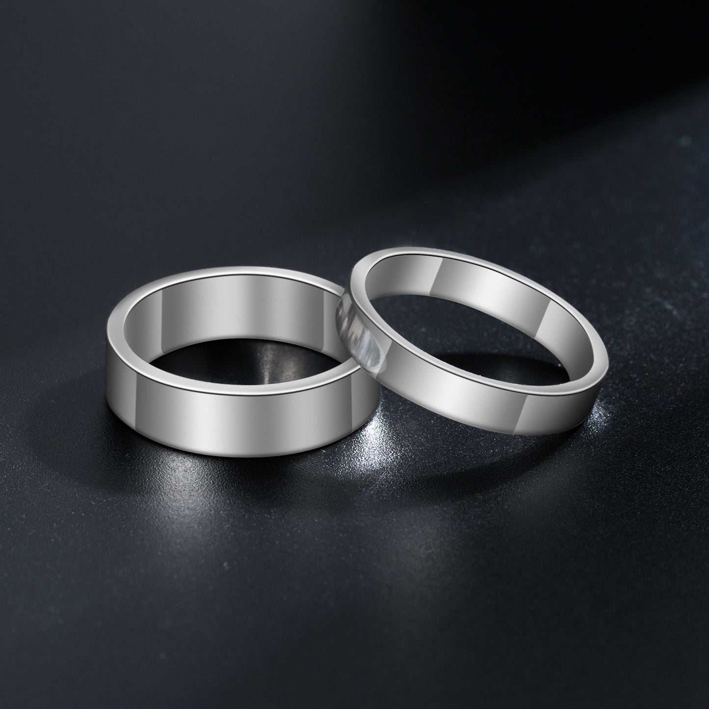 Round Engraved Name Rings QR20807