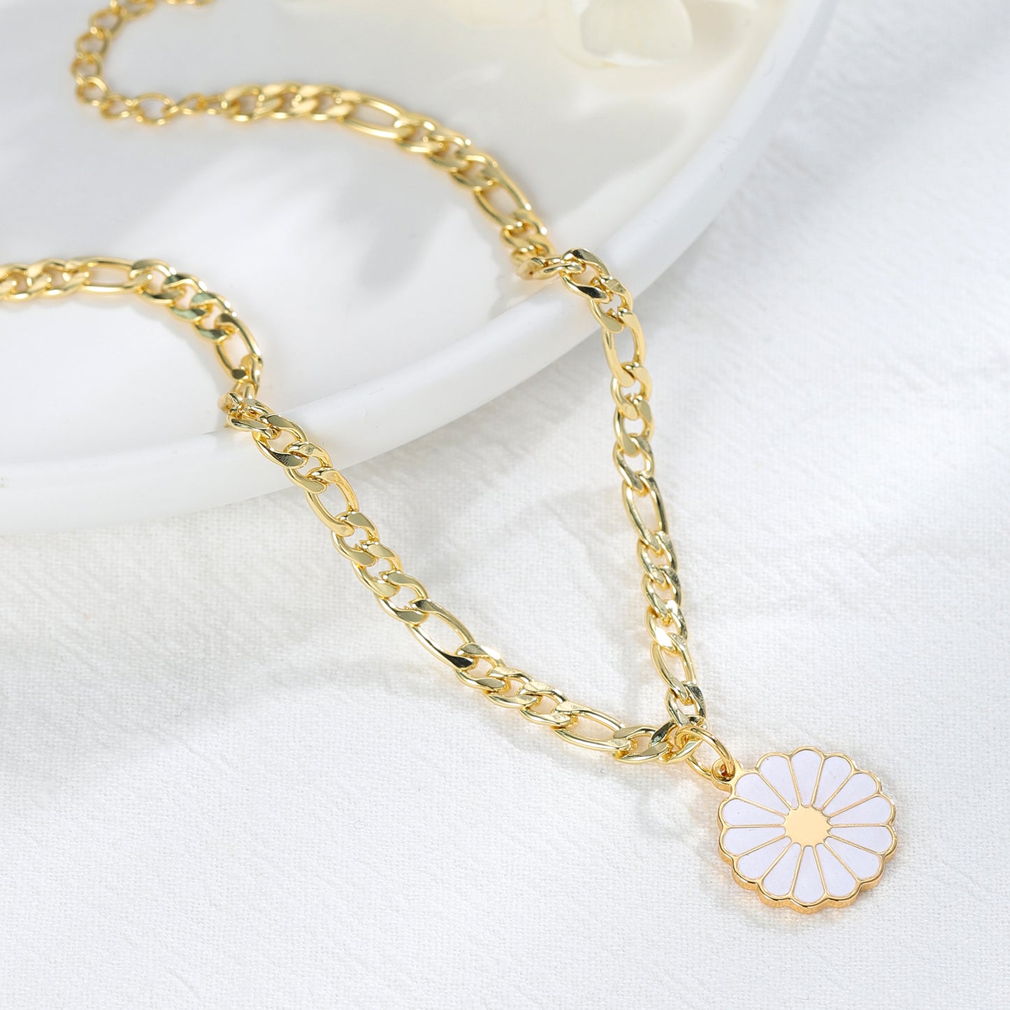 Daisy Flower Anklet SA209