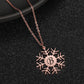 26 Letters Necklace Snowflake Pattern QN20976
