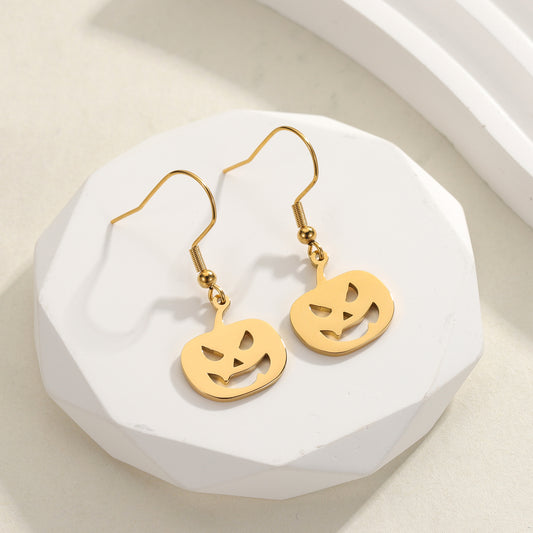 Halloween-Kürbis-Ohrringe DE2901