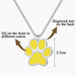 Custom Enamel Paw Print Necklace MN1766