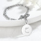 Arabic Initial Letter Bracelet For Women