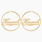 Hoop Earrings With Heart QE754