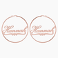 Hoop Earrings With Heart QE754
