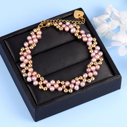 Oval Pearl Bracelet SB155