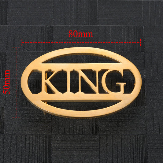 Oval Custom Name Belt Buckle