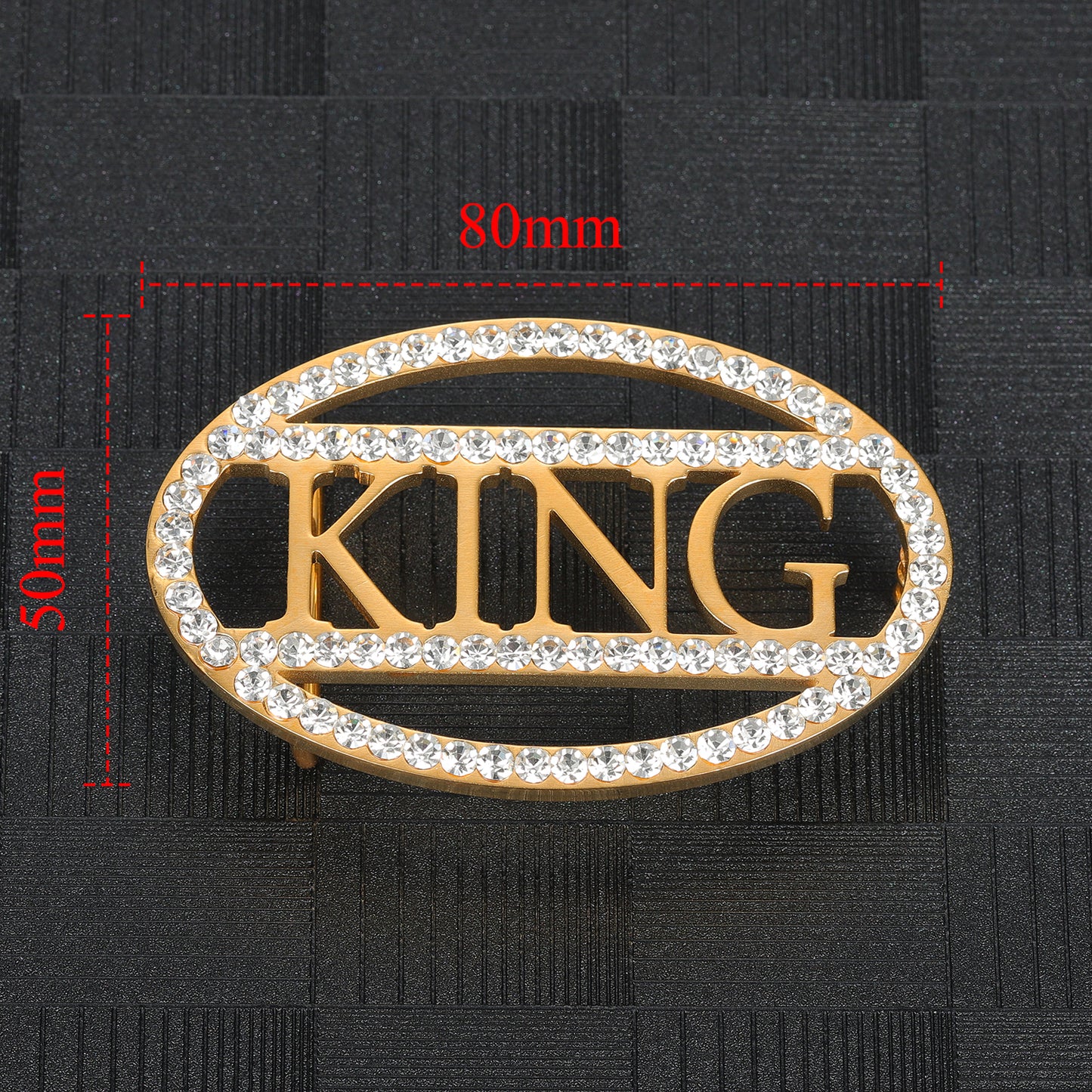 Diamond Oval Custom Name Belt Buckle