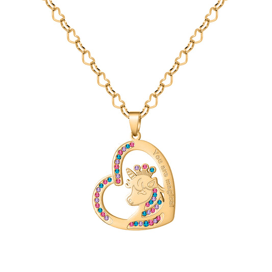Love Unicorn Name Necklace MN1777