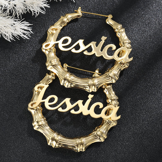 Hoop Bamboo Earrings QE20786