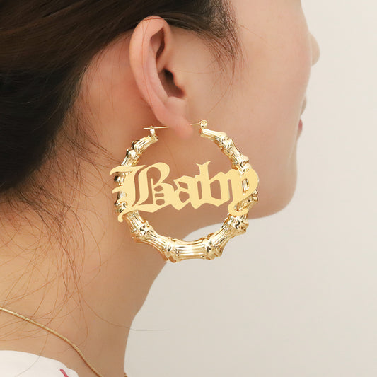 Hoop Bamboo Earrings QE20786