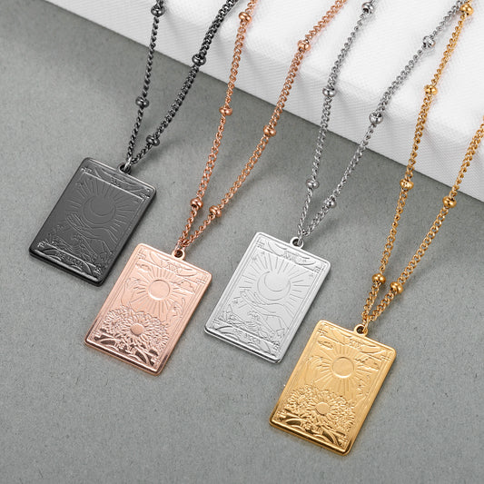 Collier Tarocchi Pendentif Carte de Tarot SN345
