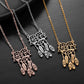 Stainless Steel Indian Mandala Dream Catcher Lotus Pendant QN341