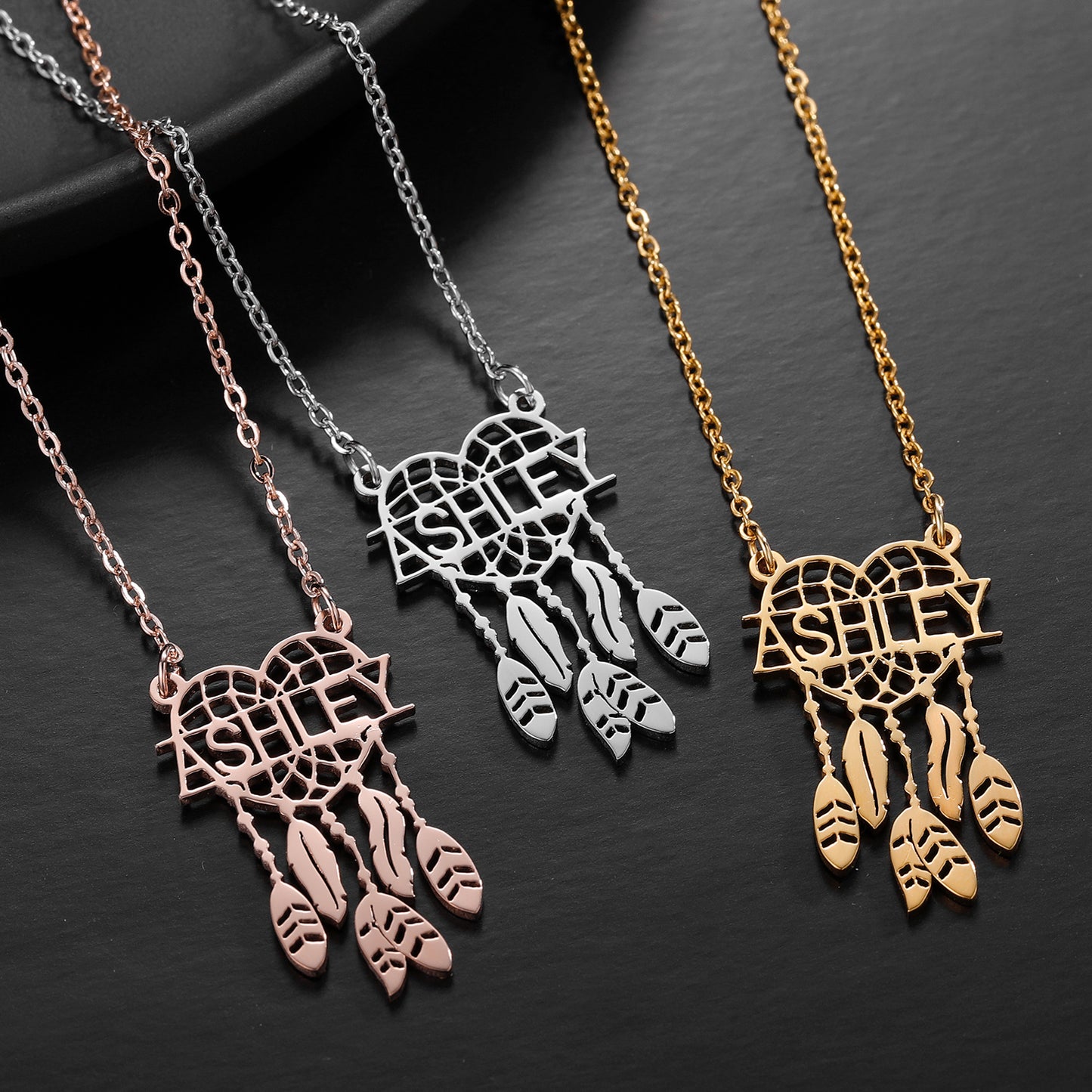Stainless Steel Indian Mandala Dream Catcher Lotus Pendant QN341