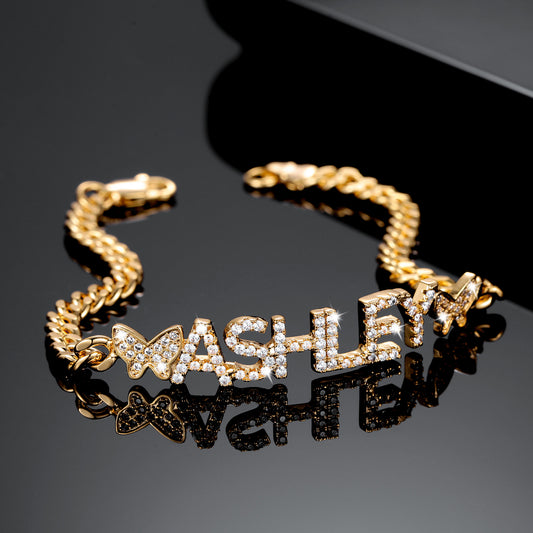 Letters Butterfly Bracelet  QB371