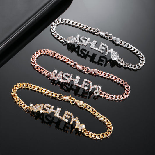 Letters Butterfly Bracelet  QB371