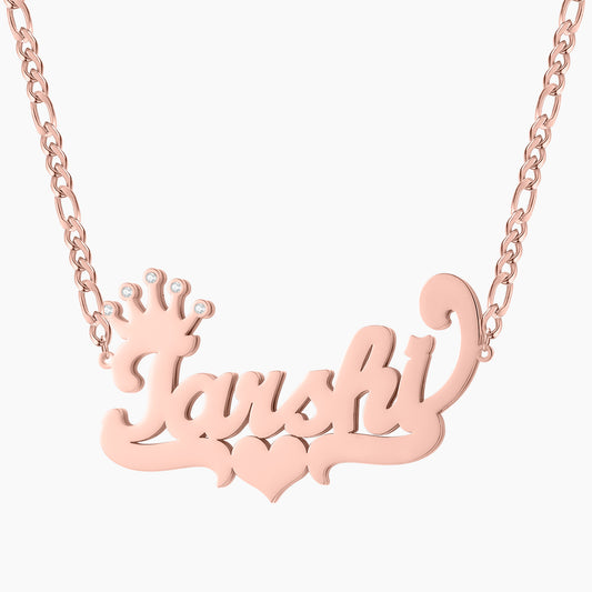 Crown Two Tone Necklace QN531