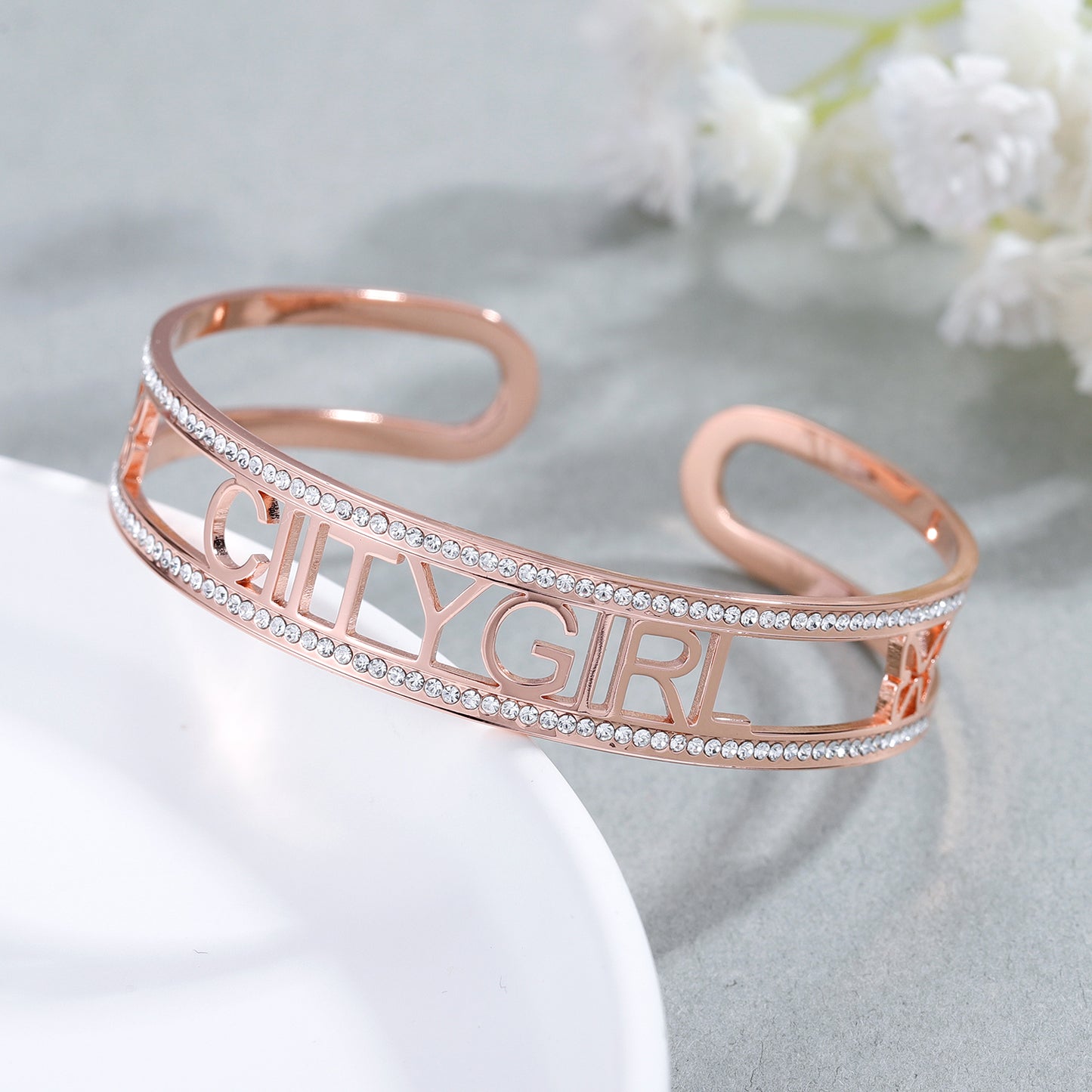 Custom Diamond Bracelet With Butterfly QB565