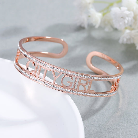 Custom Diamond Bracelet With Butterfly QB565