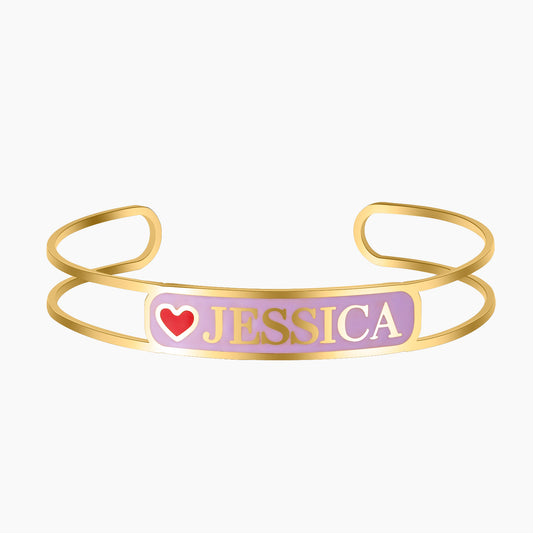 Enamel Charm Colored Cuff QB603