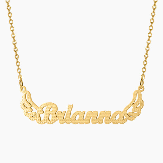 Angel Wings Name Necklace QN618