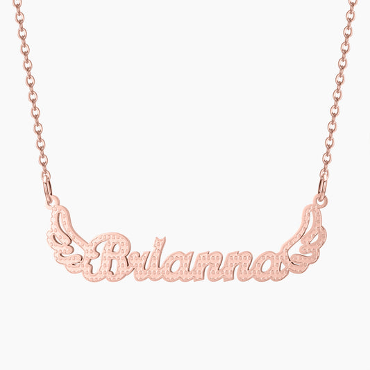 Angel Wings Name Necklace QN618
