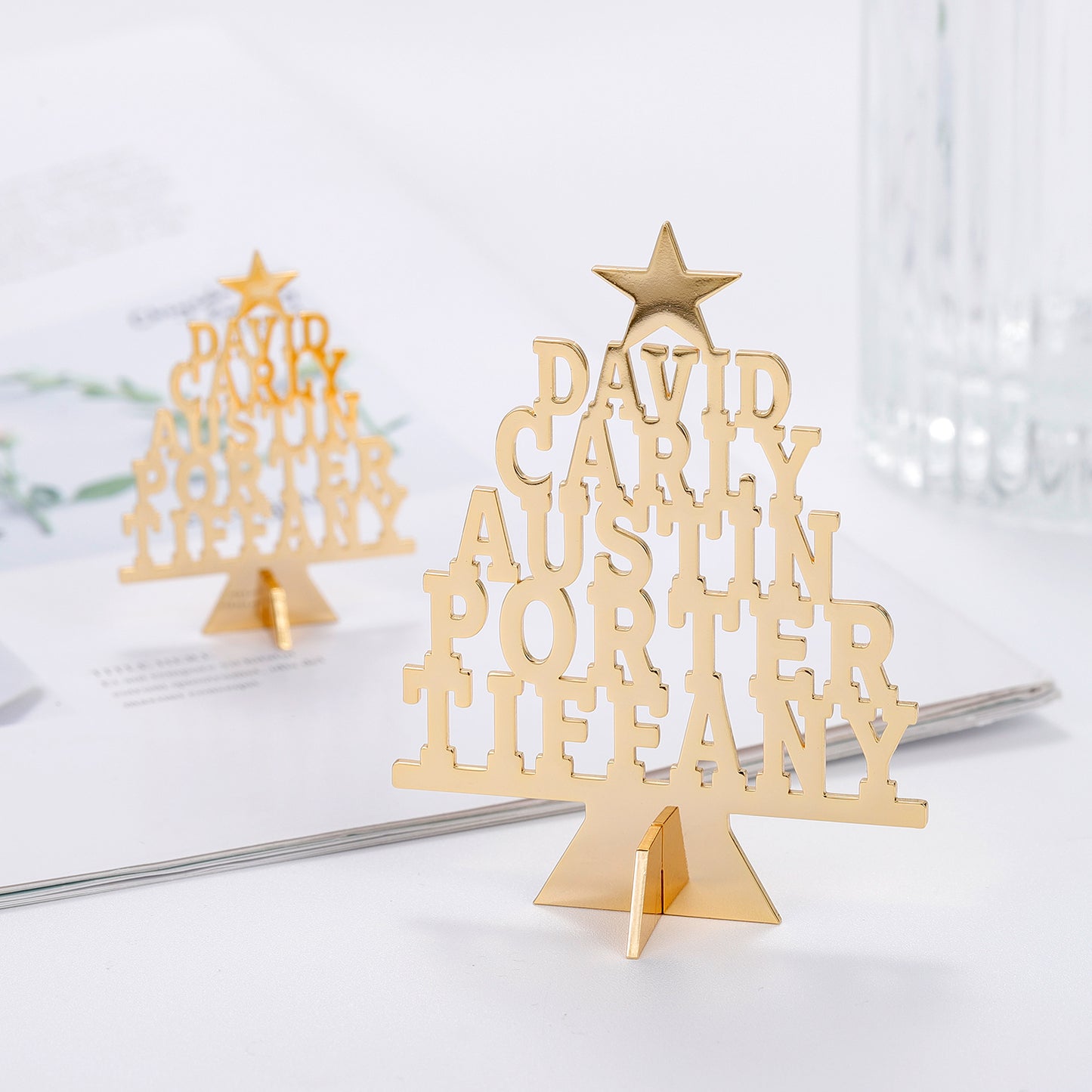 Christmas Family Tree Custom Name Ornaments