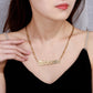 Old English Butterfly Name Necklace QN586-S06