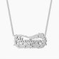 Wreath Double Name 3D Necklace QN516