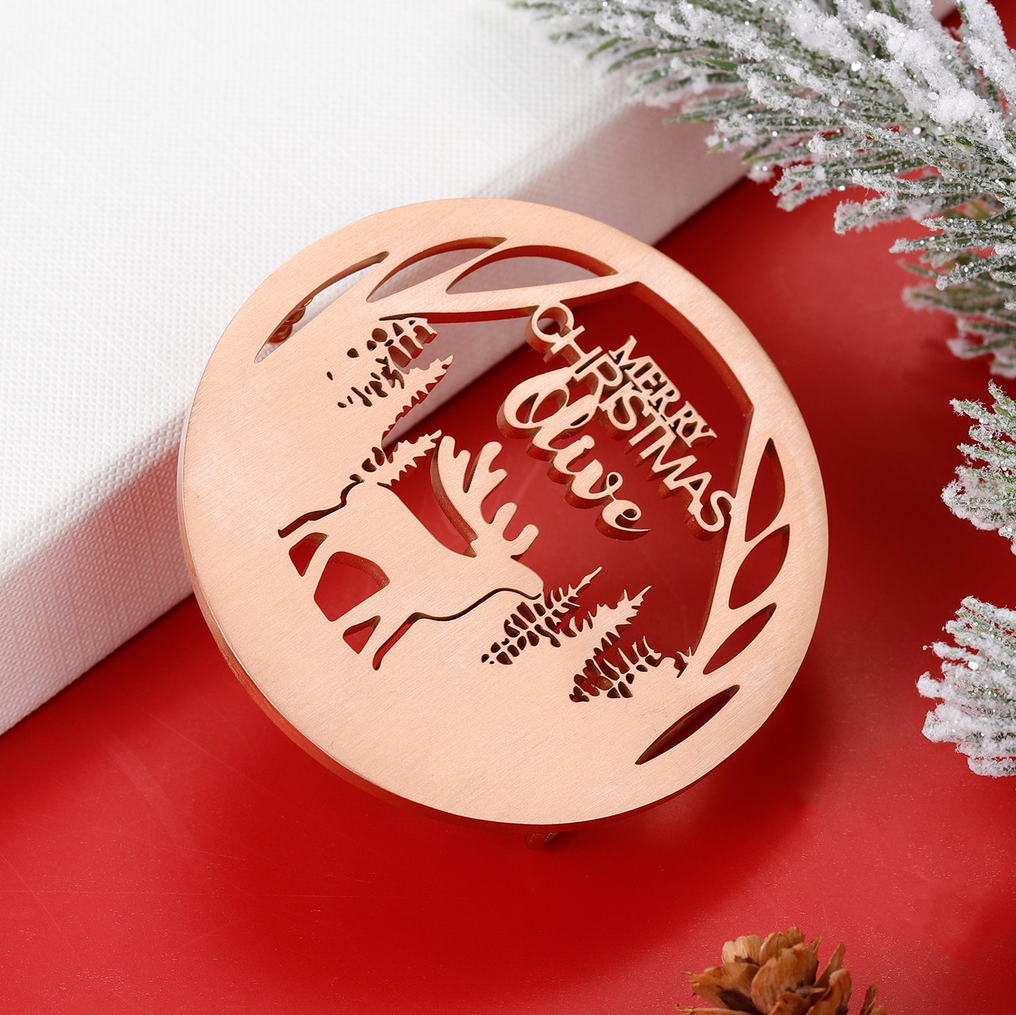 Christmas Custom Name Belt Buckle