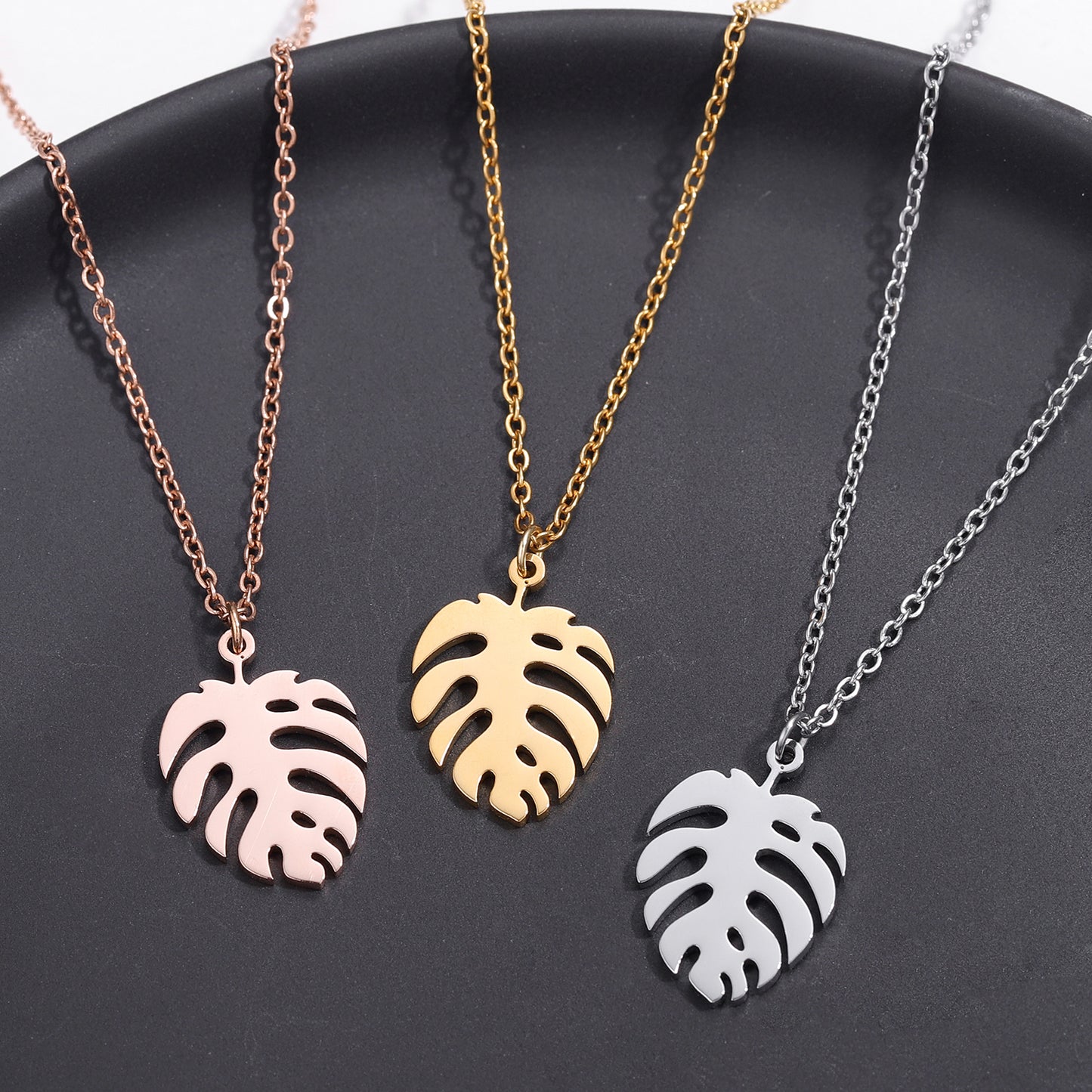 Colliers palmier pendentif cocotier QN322 