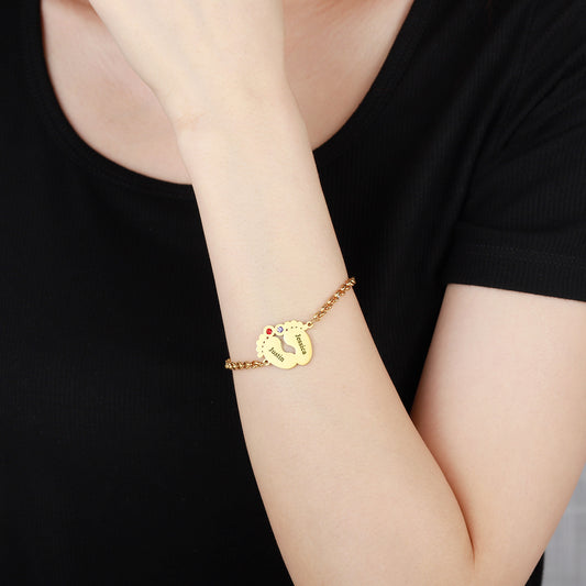 Geburtsstein-Fußarmband QB502