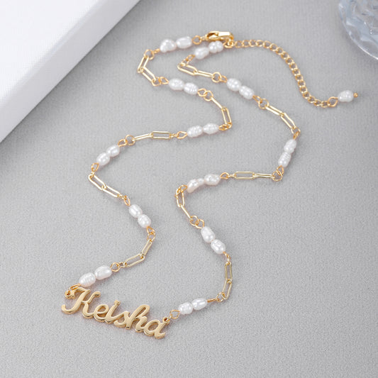 Collier Prénom Perle QN458