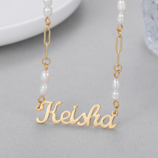 Collier Prénom Perle QN458