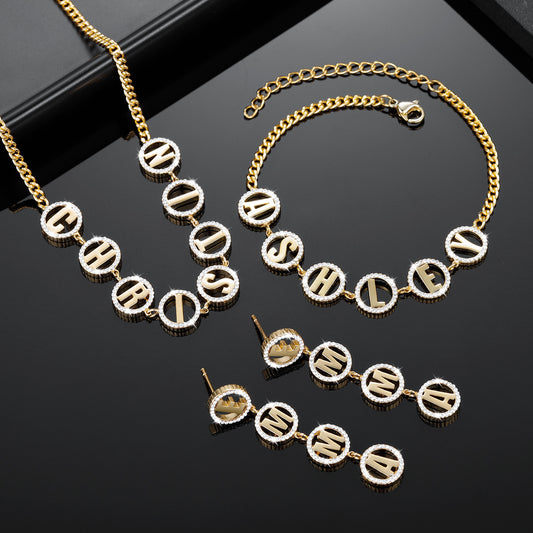 Round Diamond Jewelry A Set SNBRE272