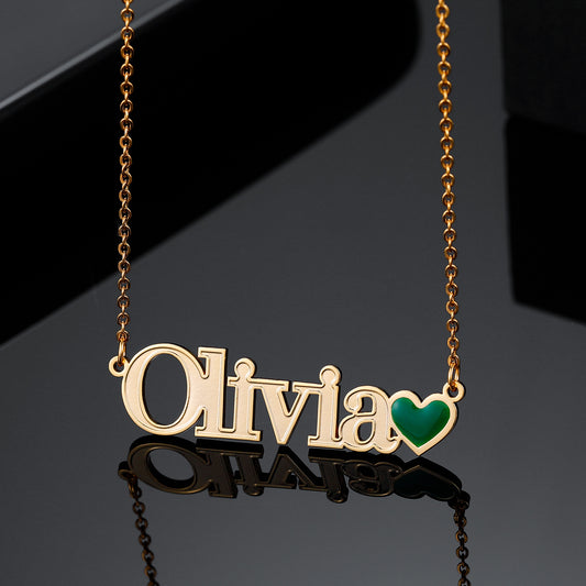 Emerald Heart Custom Necklace QN535