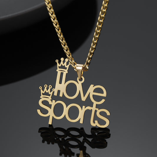 Collier Double Prénom Couronne QN323-F13