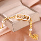 Pearl Chain Name Bracelets QB515