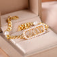 Pearl Chain Name Bracelets QB515