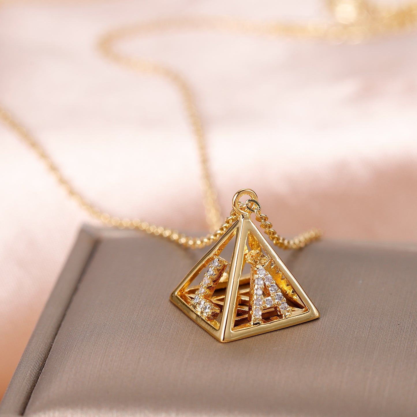 Egyptian Pyramid letter Pendant QN517