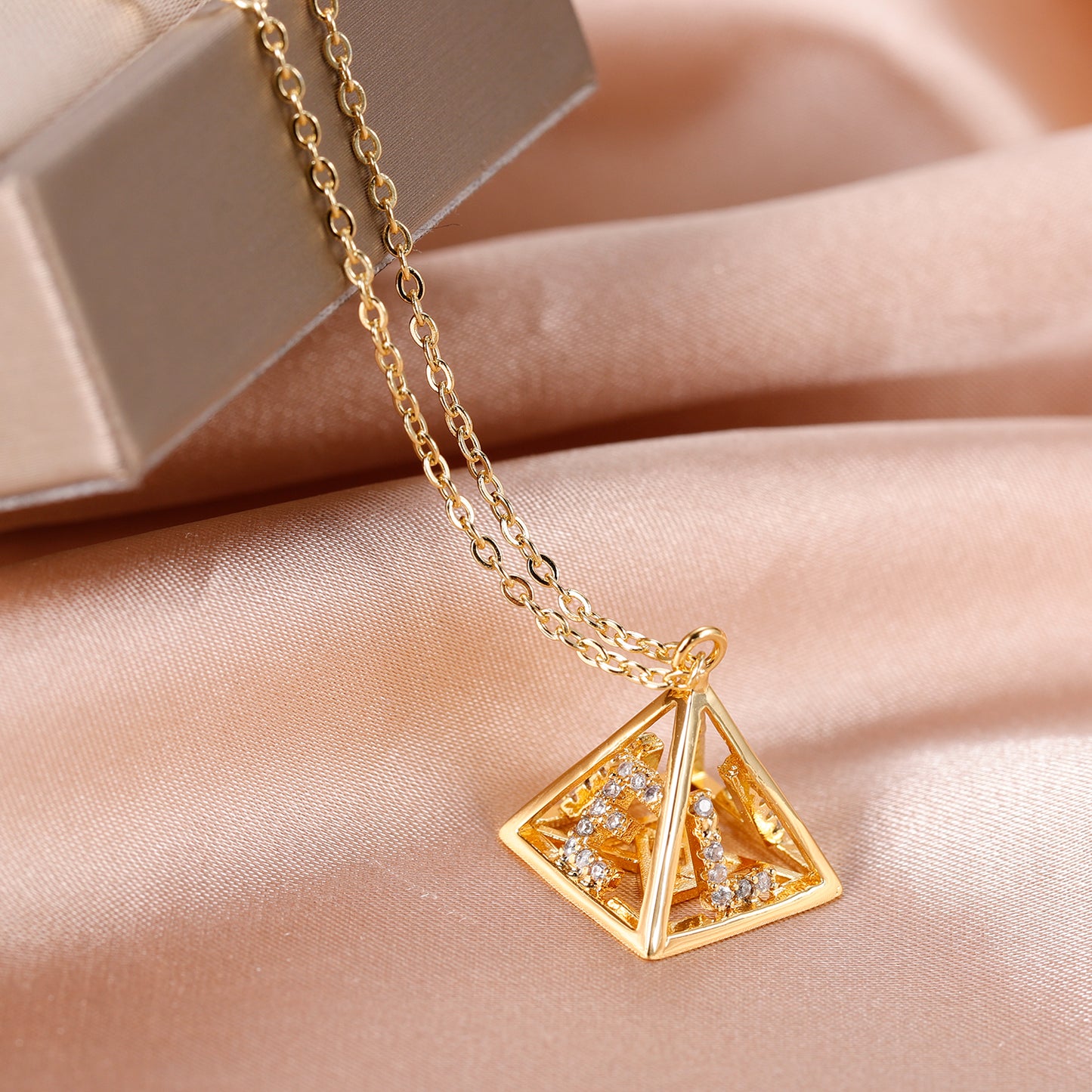 Egyptian Pyramid letter Pendant QN517