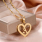 Heart Initial Letter Pendant SN582